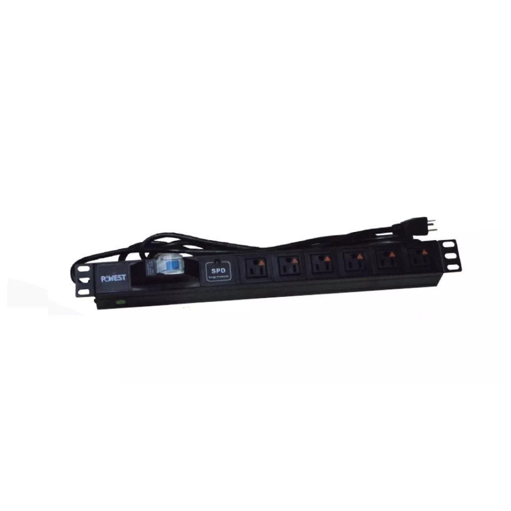 Pdu Vertical 12 Tomas Nema 5-15R Rack 15Amp 120Vac Supresor Powest