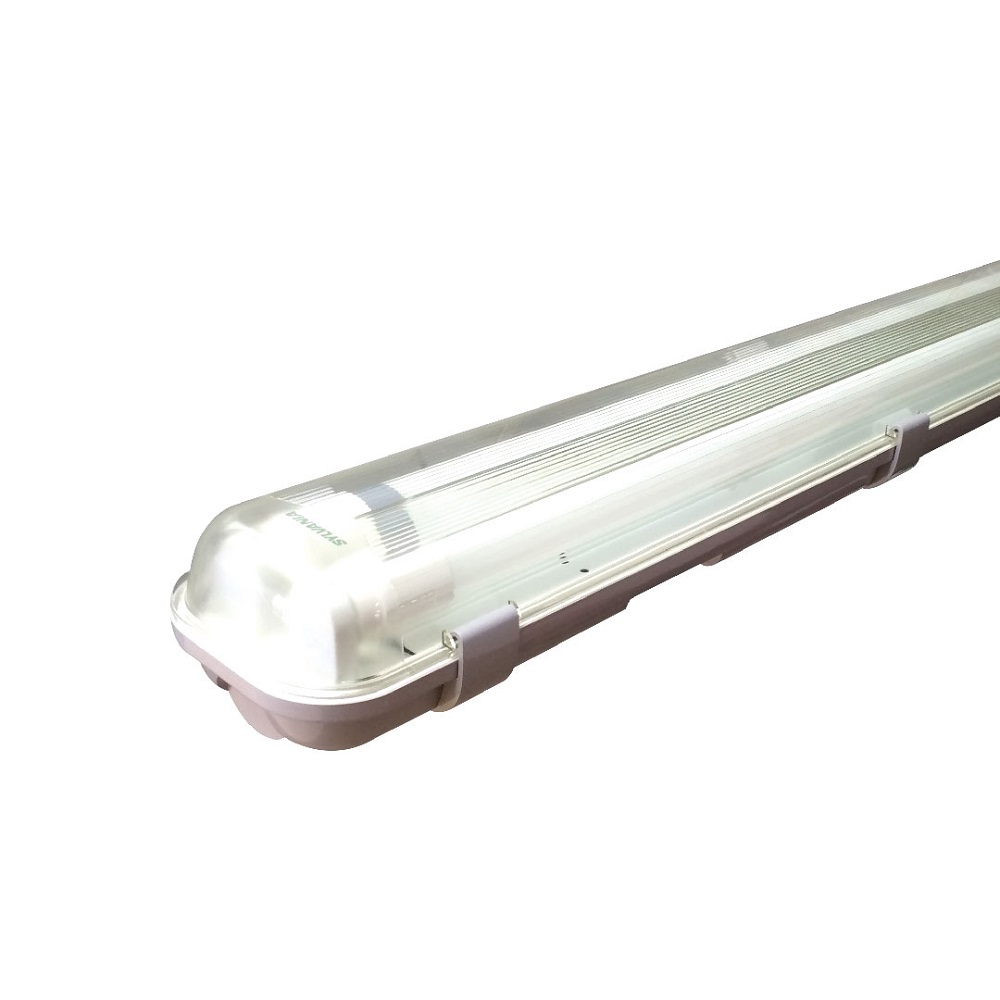 [P37648-80] Luminaria Led Hermetica 2X18W T8 6500K Tubo T8 Vidrio 100-240Vac 3200Lm Ip65 20Kh Sylvania