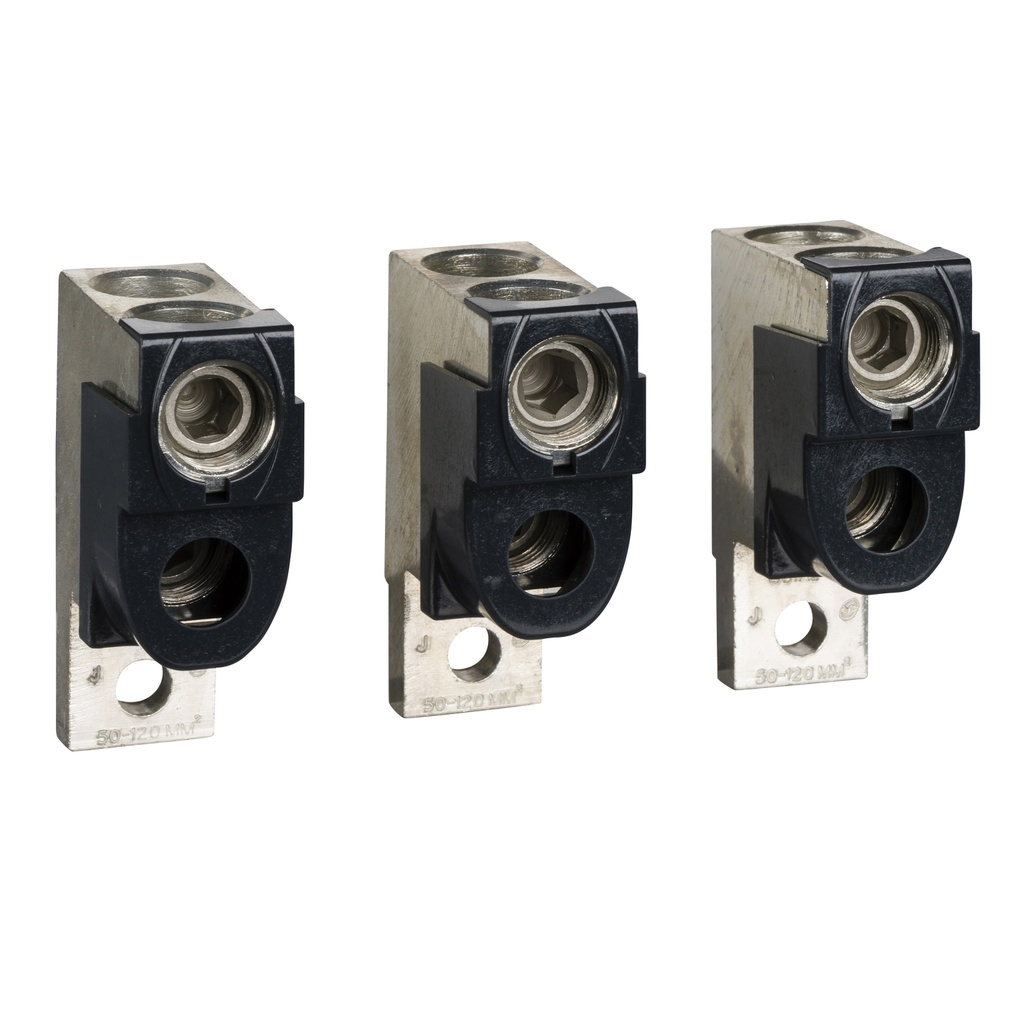 Set 3 Bornes + Separadores De Fase 2 Cables 250A 1/0Awg-250Mcm Schneider