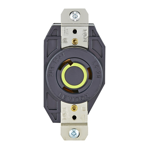Toma 20A 125V 1F+N+T Seguridad Para Caja Leviton Nema L520R