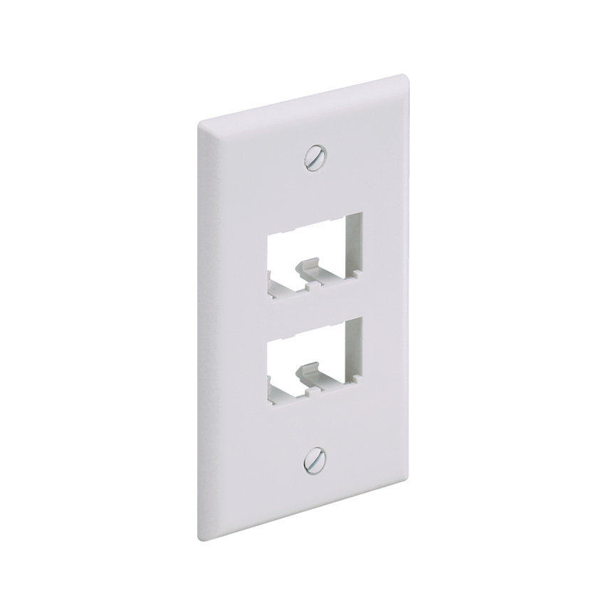 Placa Panduit 4 Esp Blanca Lisa