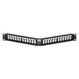 Herraje P/Patch Panel 24 Espacios 1Ru Angulado Blindado Leviton