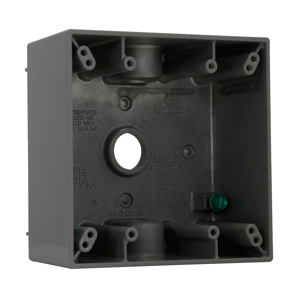 Caja 4X4 3 Salidas De 3/4 Aluminio Crouse-Hinds