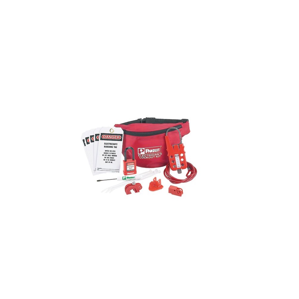 [PSL-PK-EA-S] Kit Seguridad Panduit P/Electricista Tarjetas En Espanol