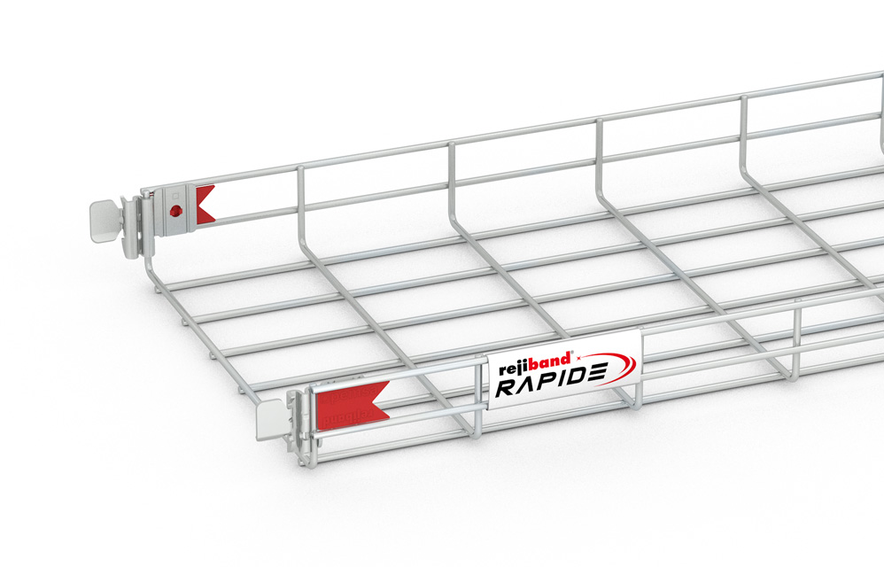 [60512300] Bandeja Malla 60Mm X 300Mm X 3.0 Mts Rapide Incluye 2 Uniones Electrozincada Rejiband Pemsa