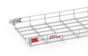 Bandeja Malla 60Mm X 300Mm X 3.0 Mts Rapide Incluye 2 Uniones Electrozincada Rejiband Pemsa