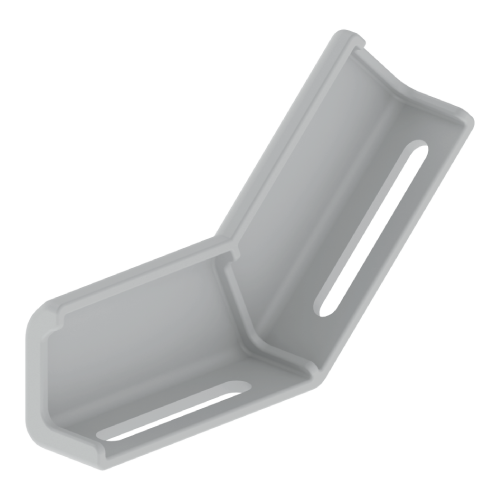 [66843] Cambio Nivel Subida 60Mm 45 Grados Vertical Interior X2Und Gris U23X Unex