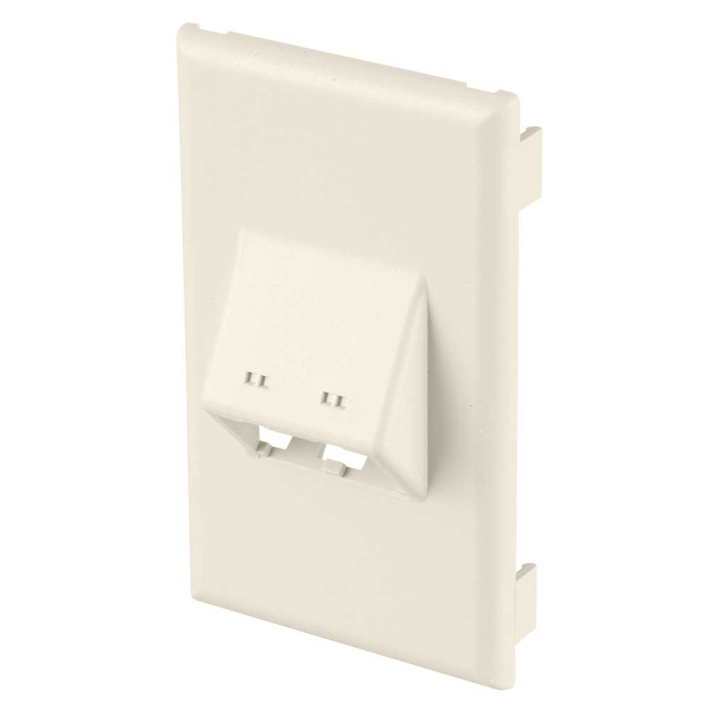 [T70FV2IW] Placa Panduit 2 Esp Angulada Blanca .