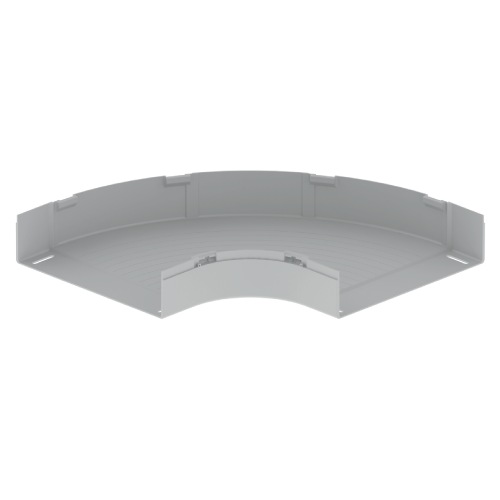 [66430] Curva Horizontal 90 Grados 100X400Mm Para Bandeja Portacable Gris U23X Unex