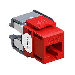 Toma Rj45 Categoria 6A Extreme Leviton Rojo