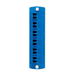 [5F100-2LL] Acople Fibra Lc Monomodo Leviton Placa 6 Acoples Duplex