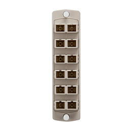 [5F100-2IC] Acople Fibra Sc Multimodo Om1 Leviton Placa 6 Acoples Duplex