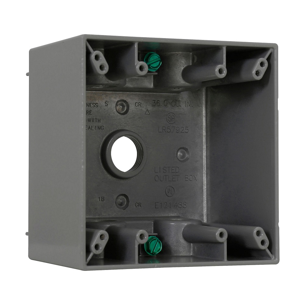 Caja 4X4 5 Salidas De 3/4 Doble Fondo Aluminio Crouse-Hinds