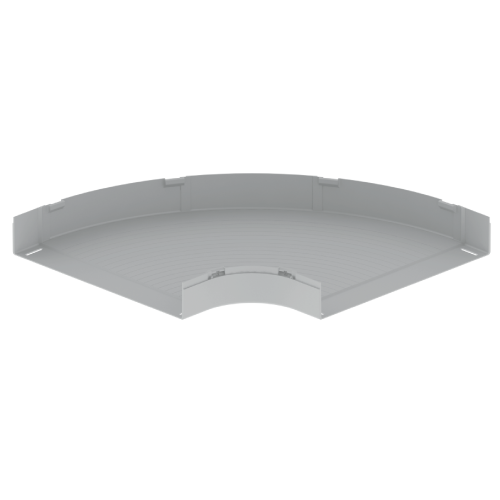 Curva Horizontal 90 Grados 100X600Mm Para Bandeja Portacable Gris U23X Unex