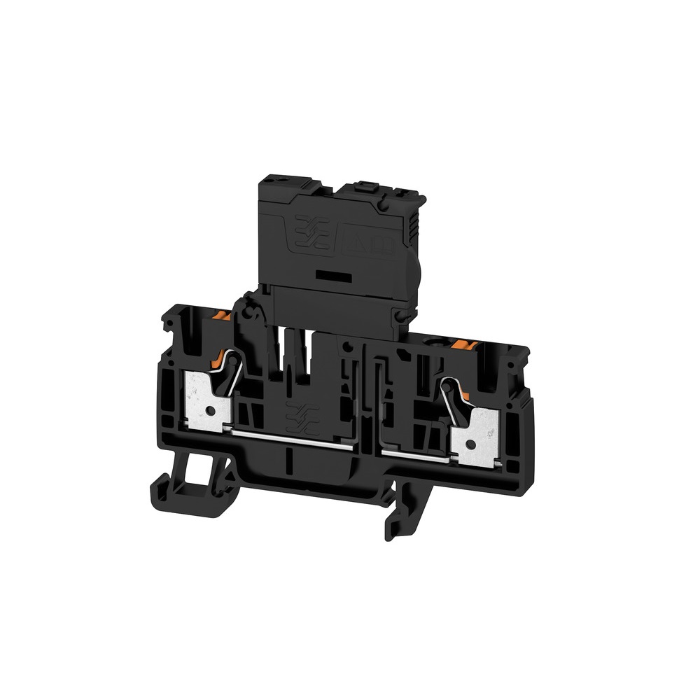 [AFS 4 2C BK] Borna 26-12Awg Push In Portafusible 4Mm2  5X20 100-250Vac Negro Weidmuller _2429860000