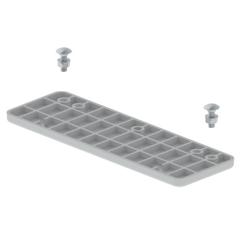 Union Bandeja Portacable 300 - 400Mm De Base Con Pernos Gris U23X Unex