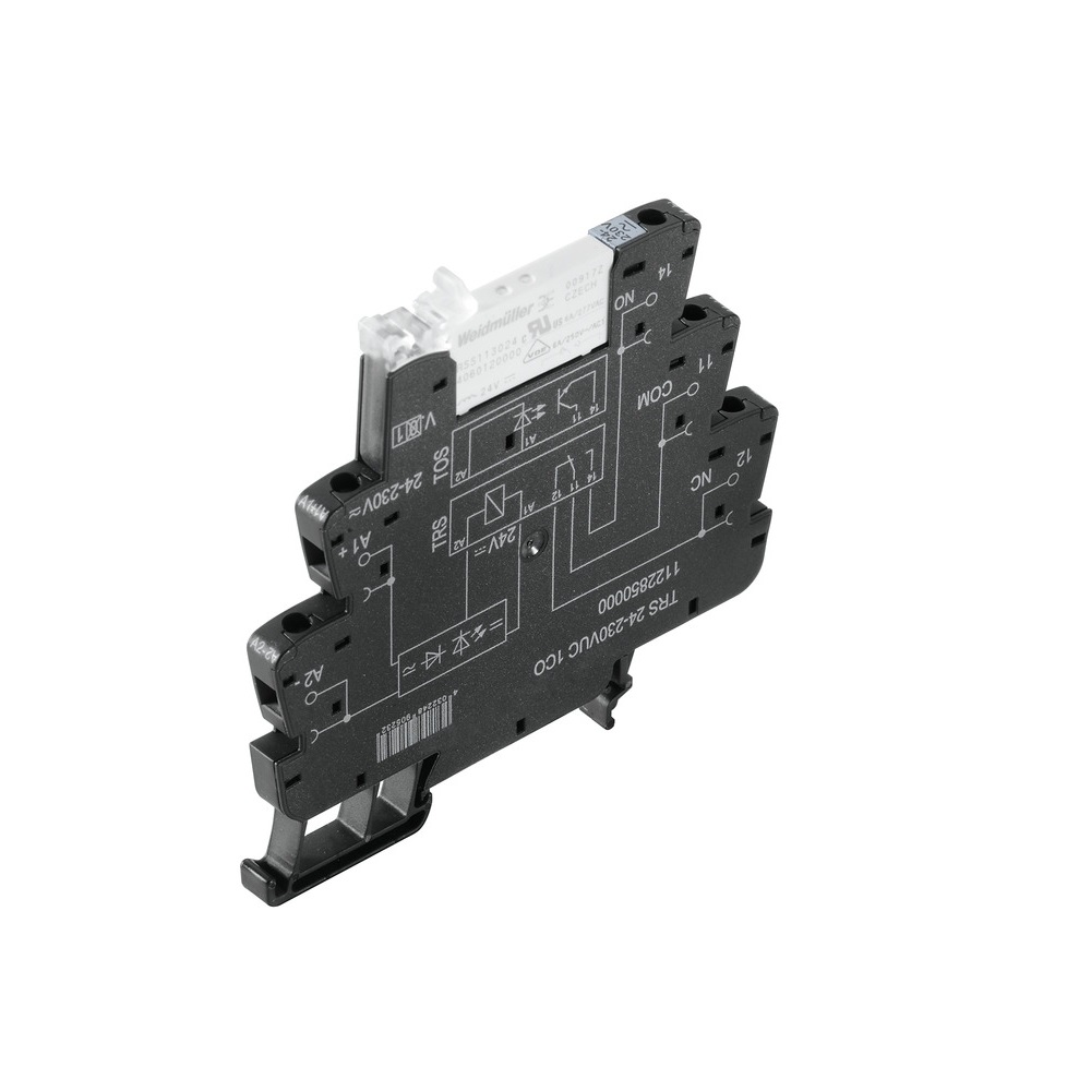 Relevo 24-230Vac/Dc 1 Contacto 5 Pines 6A C/Base P/Riel C/Led Weidmuller _1122850000