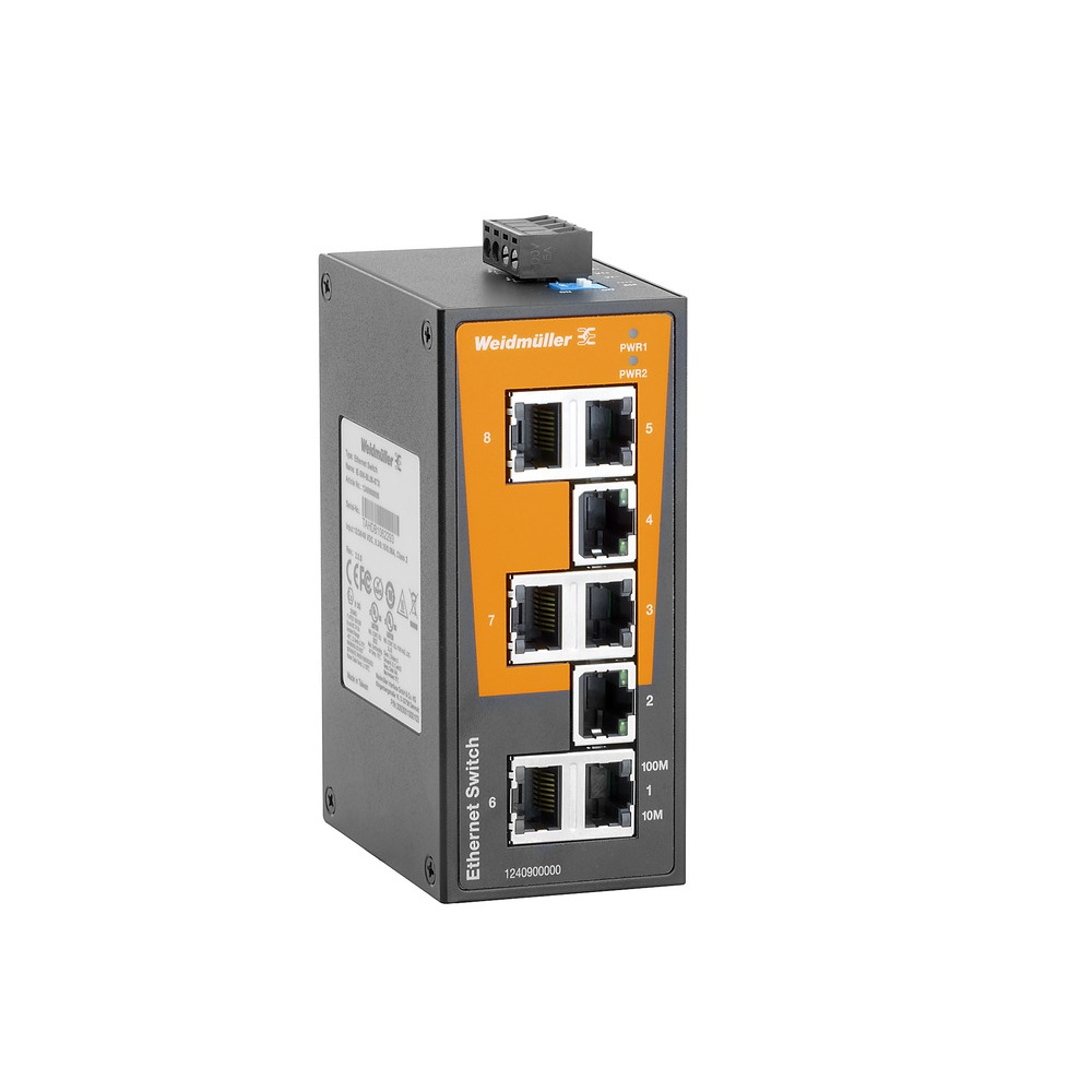 [IE-SW-BL08-8TX] Switch P/Riel No Administrable 8Xrj45 Fast Ethernet Ip30 Weidmuller _1240900000