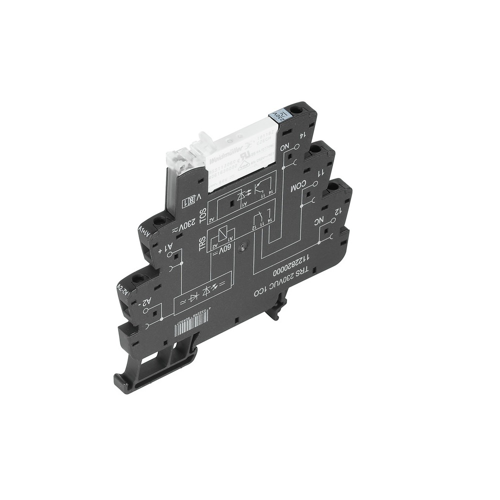 Relevo 230Vac/Dc 1 Contacto 5 Pines 6A C/Base P/Riel C/Led Weidmuller _1122820000