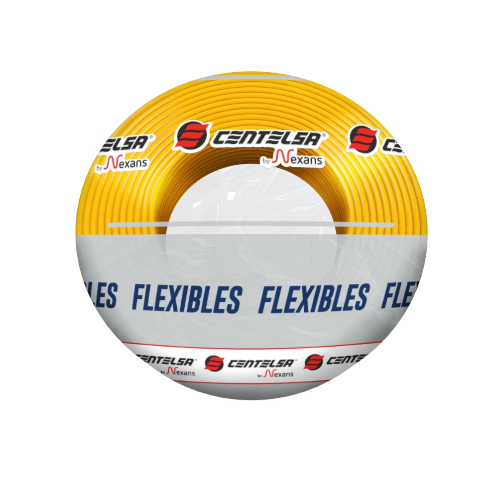 [FLEXIPLUS10AM] Cable Awm Flexible 10Awg 105 Gr Amarillo 600V Centelsa By Nexans X 100 Mts 201641