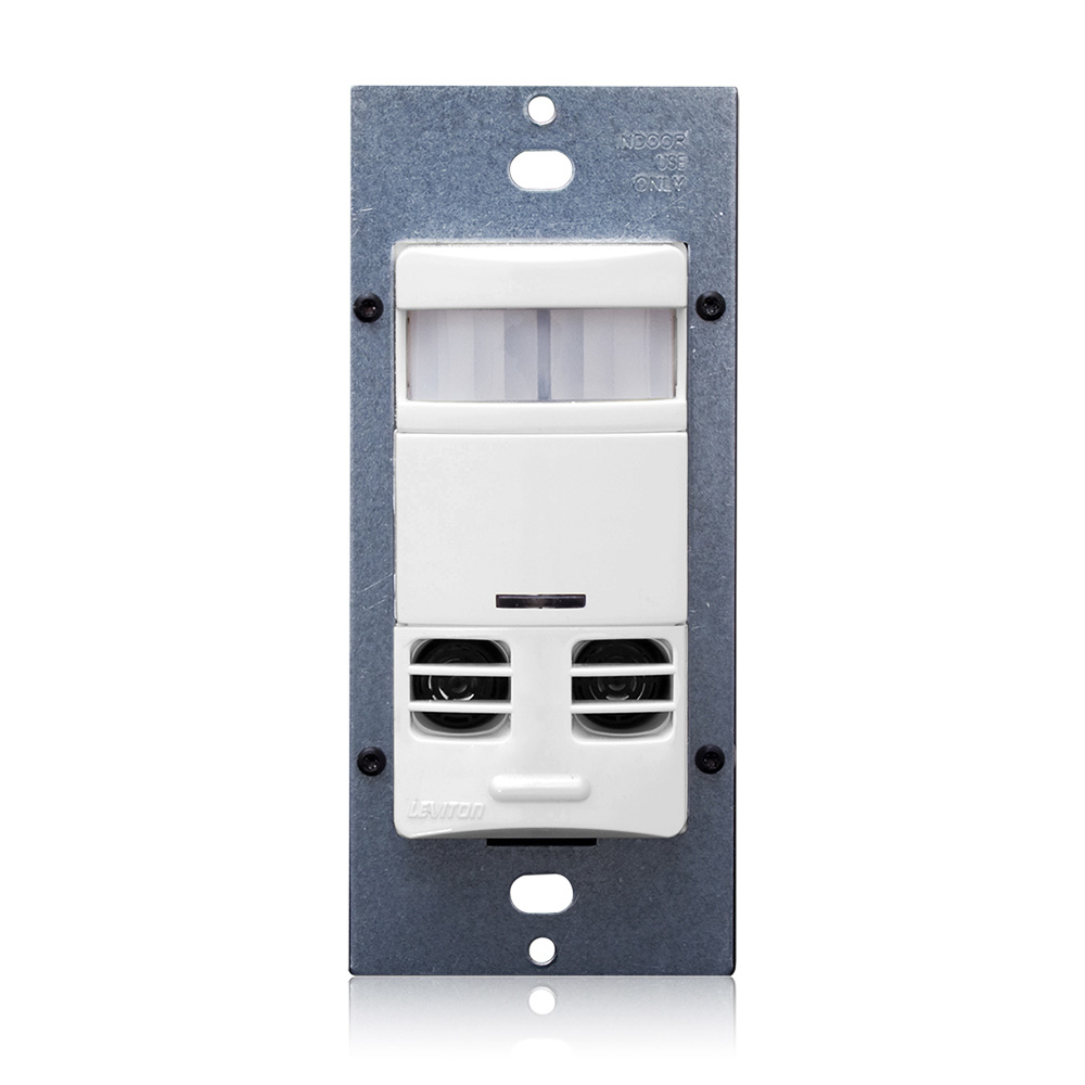 Sensor Presencia Tri Tecnologia Leviton Pared Sin Neutro 1200/2700Va 120/277Vac