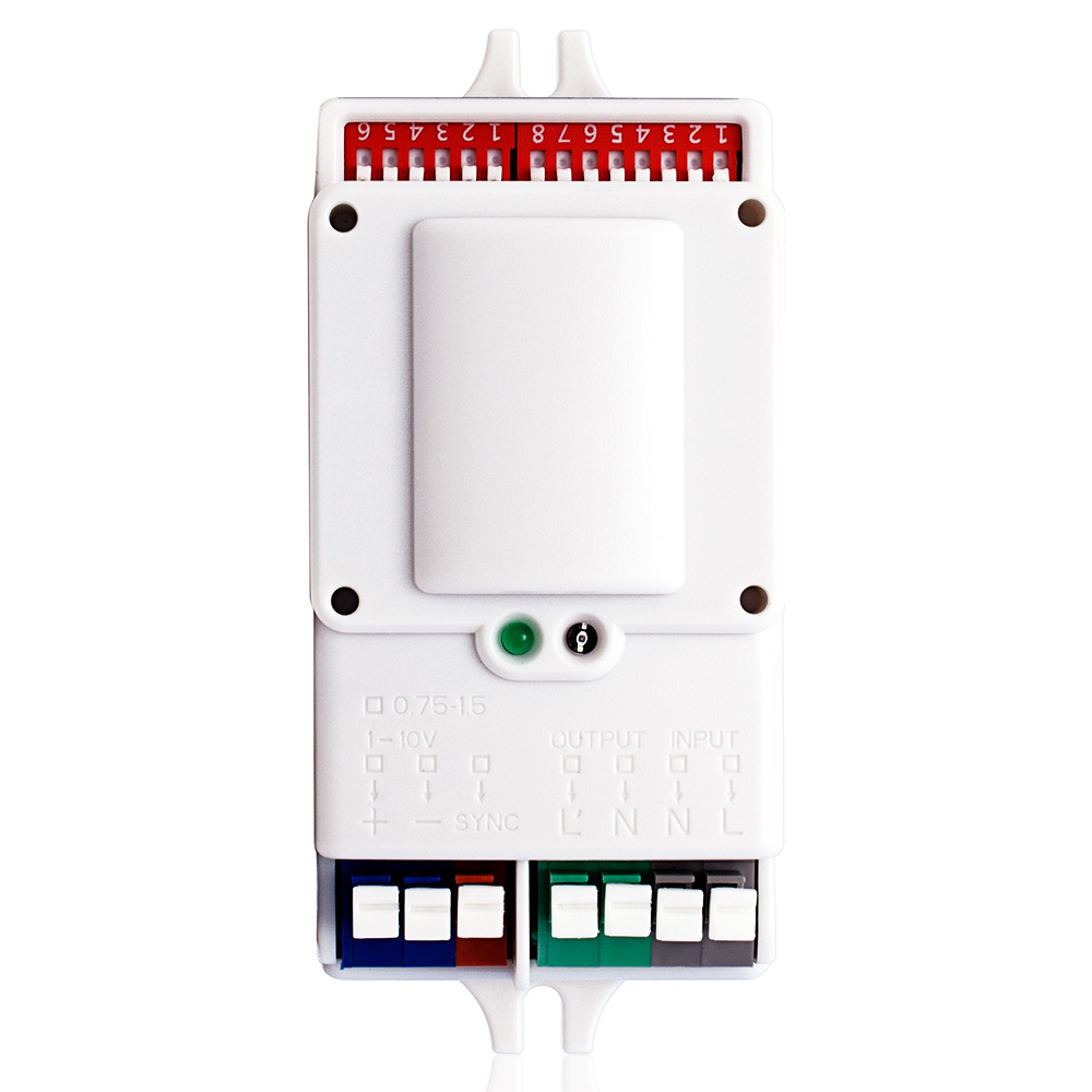 Sensor Presencia Microondas Leviton 120-277V Dimerizable 0-10V 360 Grados