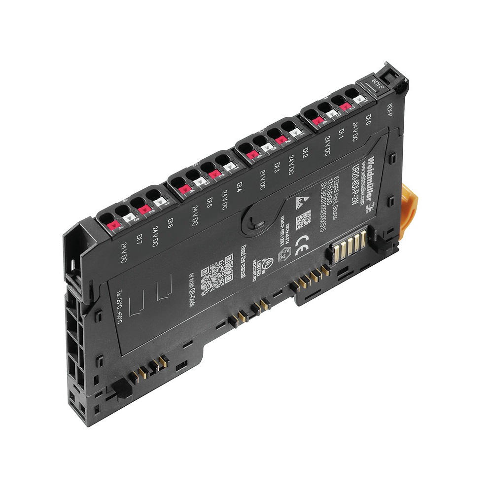 [UR20-8DI-P-2W] Modulo 8 Entradas Digitales 24Vdc 2Hilos 16-26 Awg Push In Weidmuller _1315180000