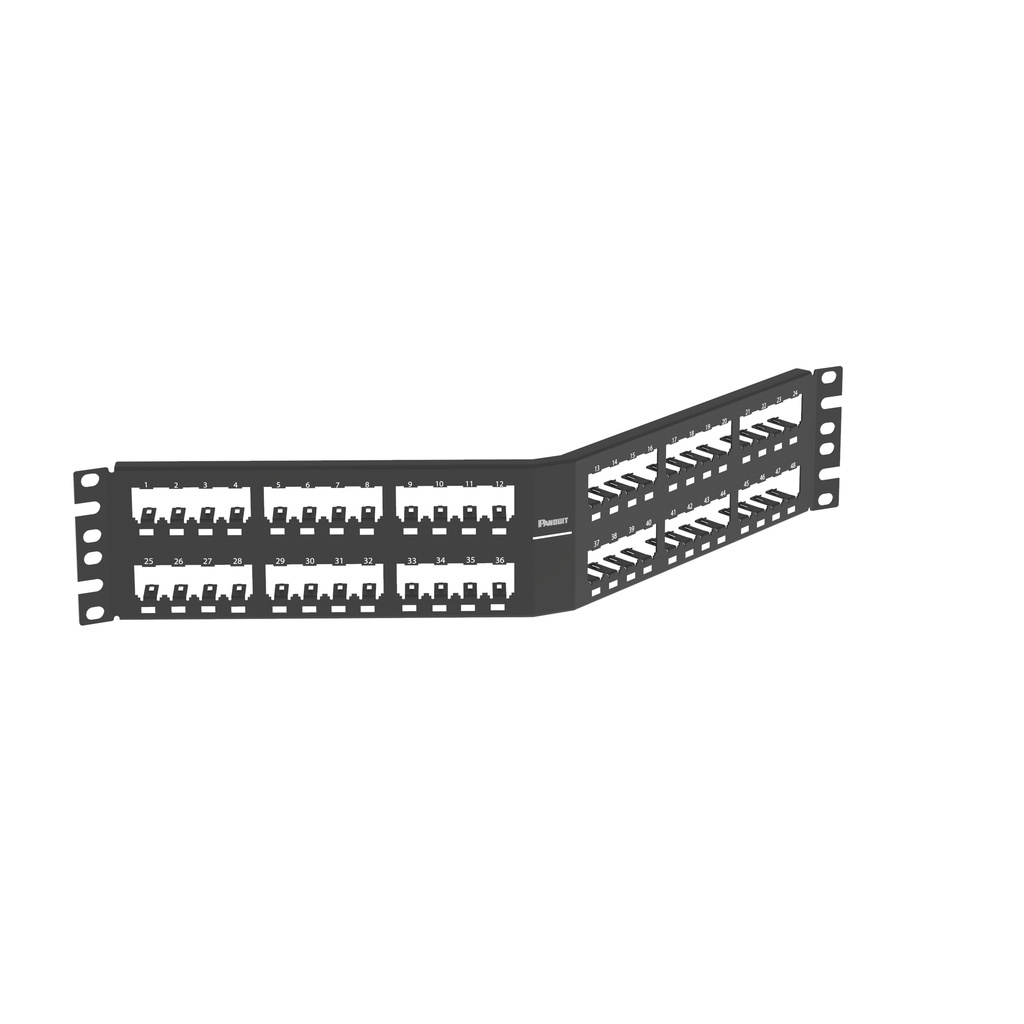 Herraje P/Patch Panel 48 Esp  Angulado Panduit Metalico P/Blindado