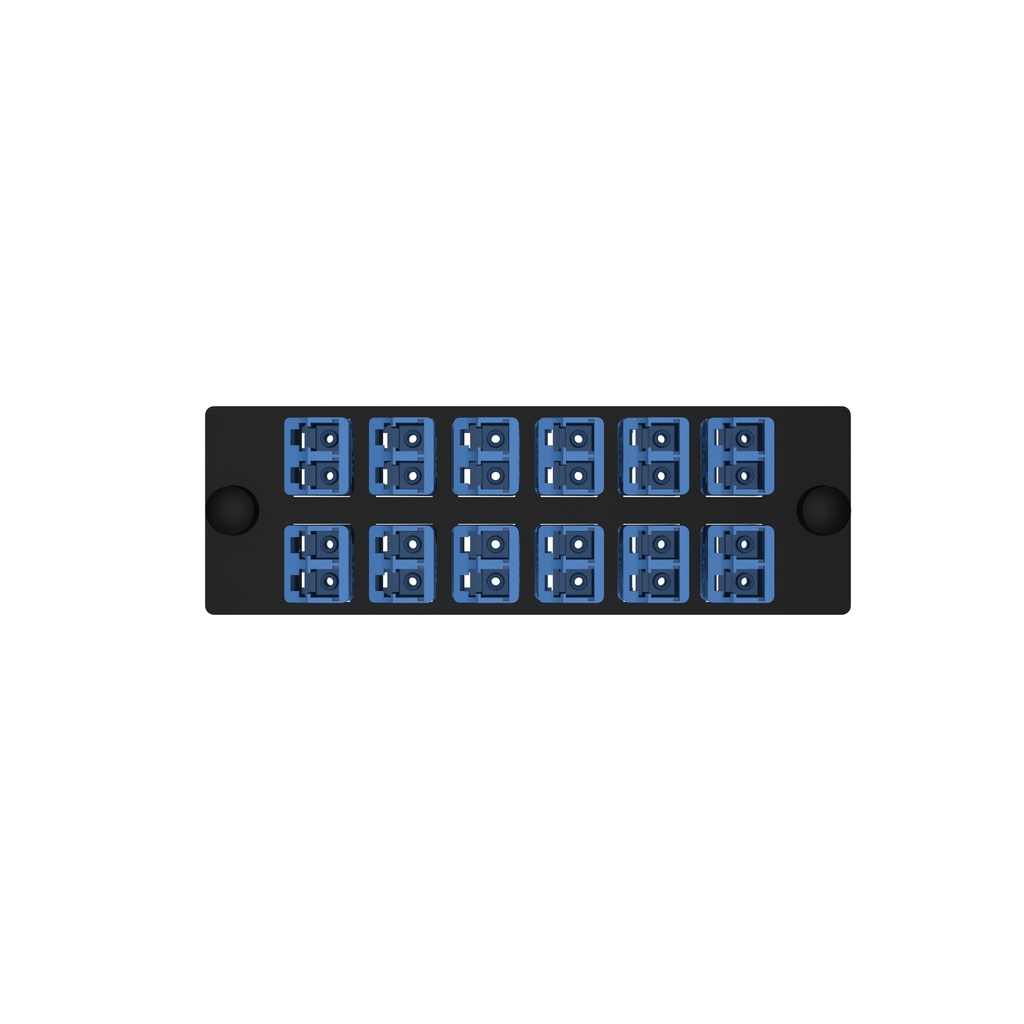 Acople Fibra Lc Monomodo Placa X 12U Duplex Panduit