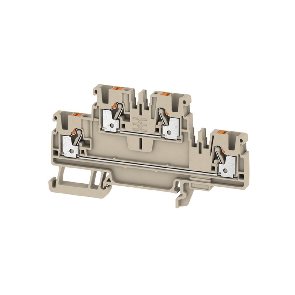 Borna 30-12Awg Push In  800V 24A 2 Pisos Beige Oscuro Weidmuller _1547610000