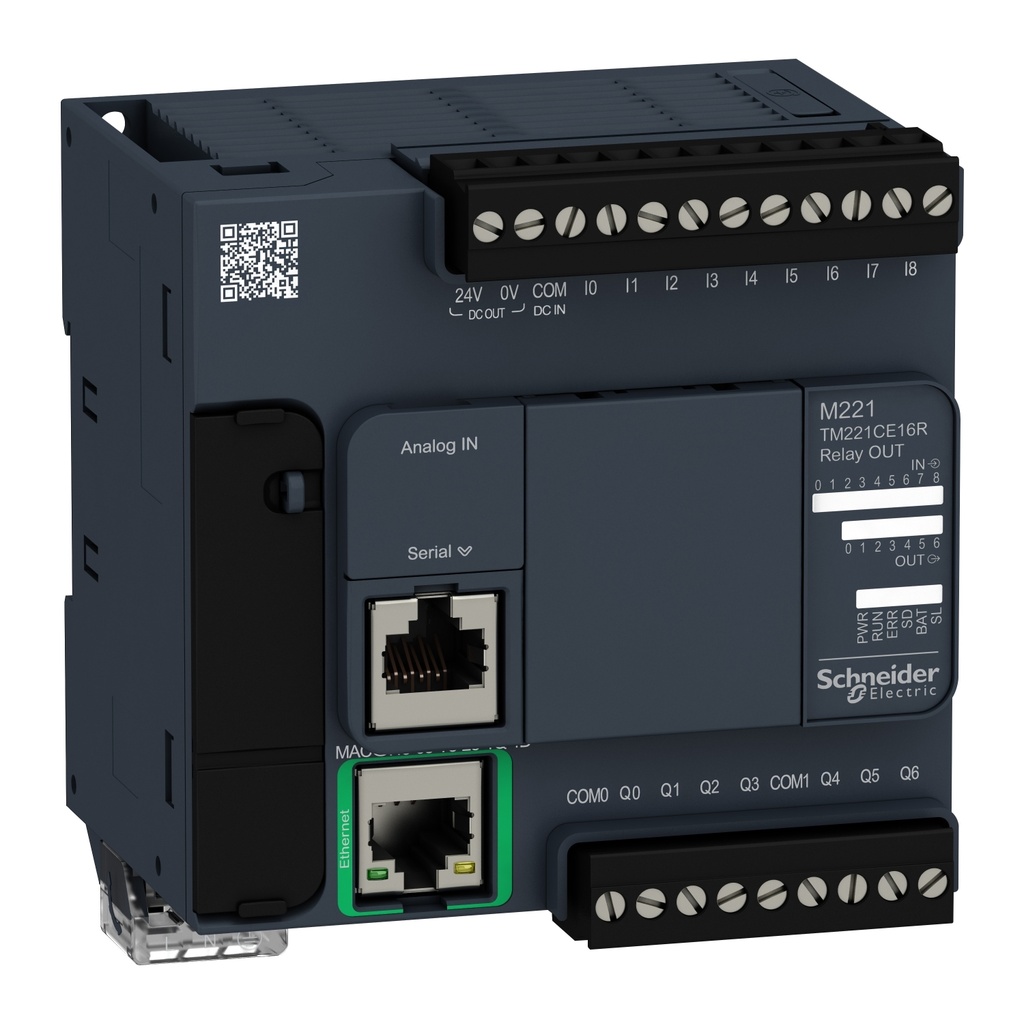 Cpu M221 Compacta Ac 9E 7S  Rele Ethernet  Schneider