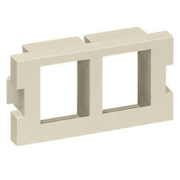 [41291-2QI] Modulo Mos 2 Espacios Quickport Marfil Leviton