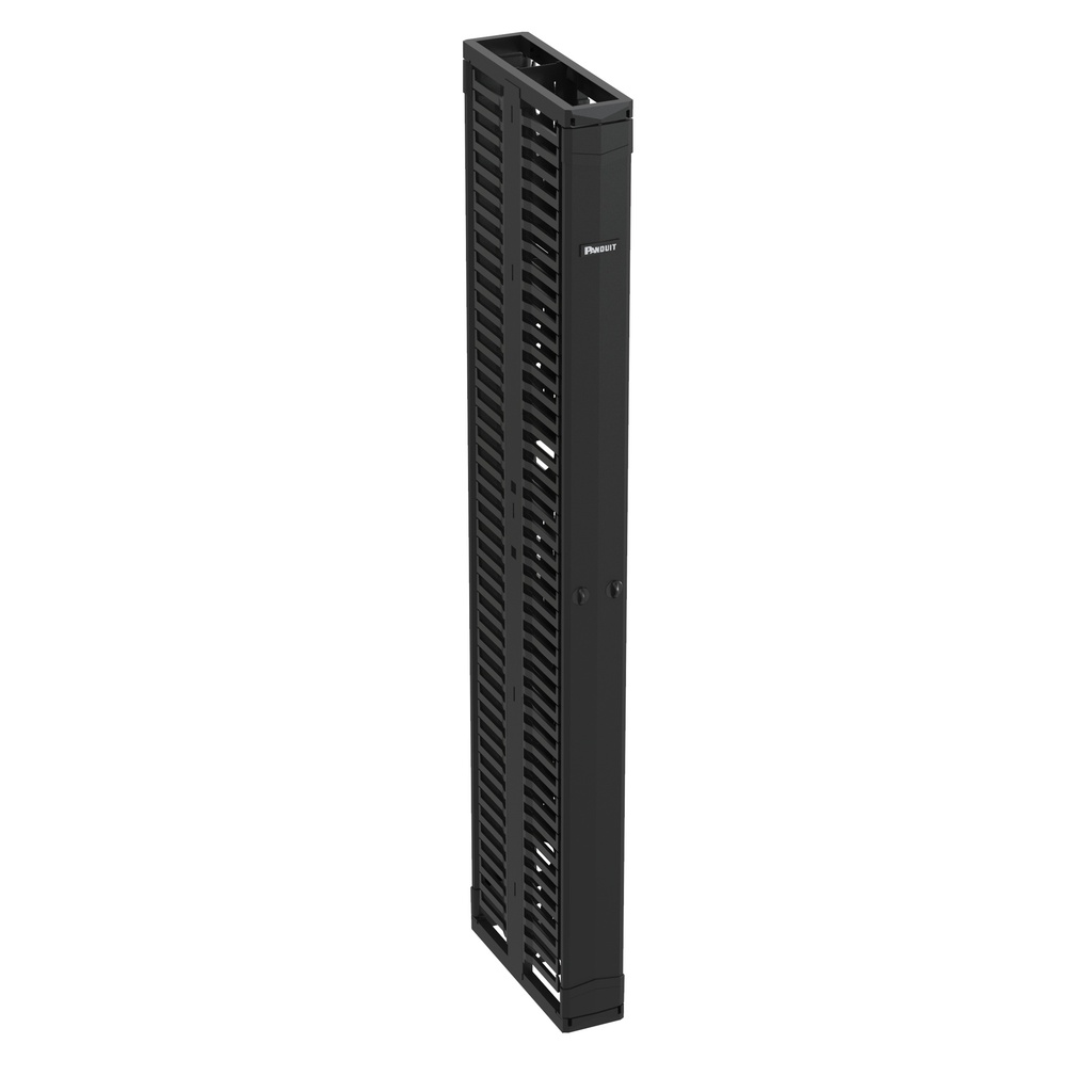 Organizador Vertical 2.1Mts 45Ru 6X20Pulg Frontal Trasero Con Puertas Bisagras Panduit