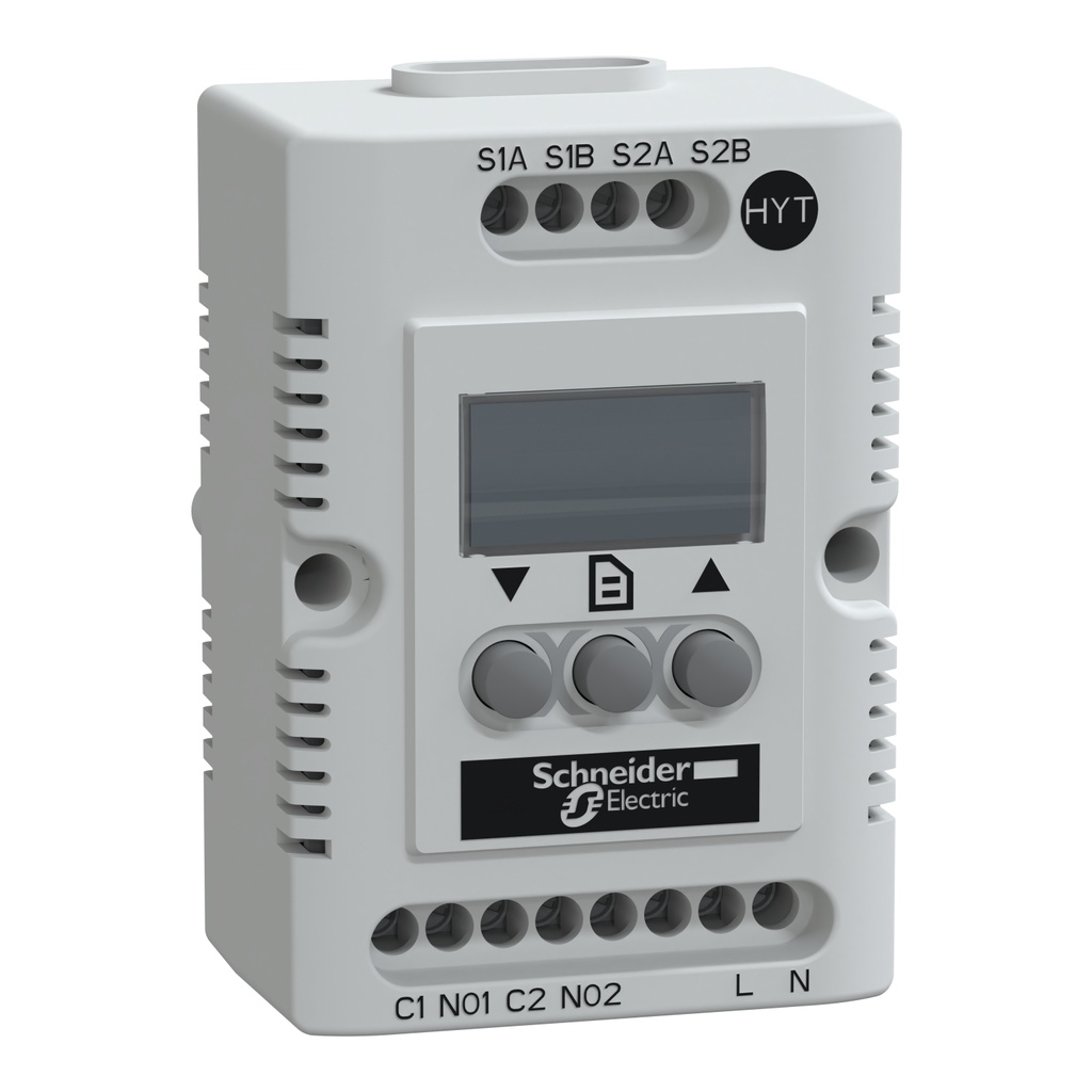 Higrostato Electronico 90/140Vac -40-80G 20-80% Humedad Schneider