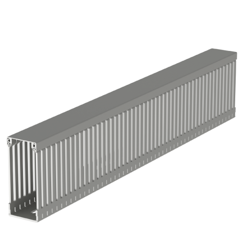 [100.40.77] Canaleta 40Bx100A Mm Gris Ranurada Tramo X 2 Mts  U23X Unex