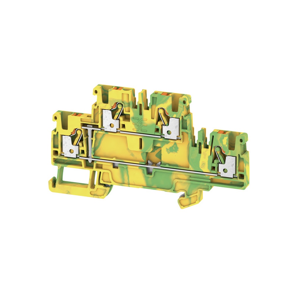 Borna Tierra 30-12Awg Push In  800V 24A 2 Pisos Verde/Amarillo Weidmuller _1547680000