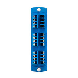 [5F100-4LL] Acople Fibra Lc Monomodo Leviton Placa 12 Acoples Duplex