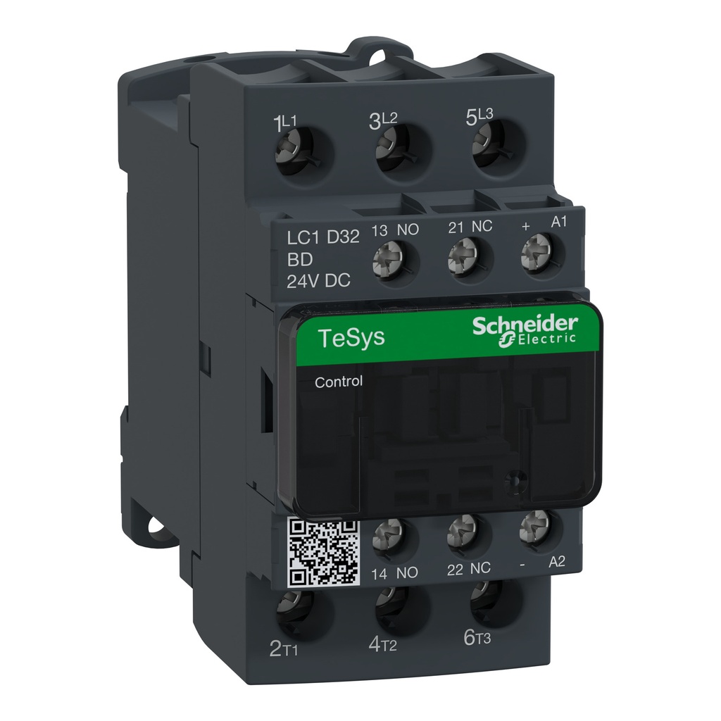 Contactor 32A 10Hp Na+Nc 24Vcc Schneider