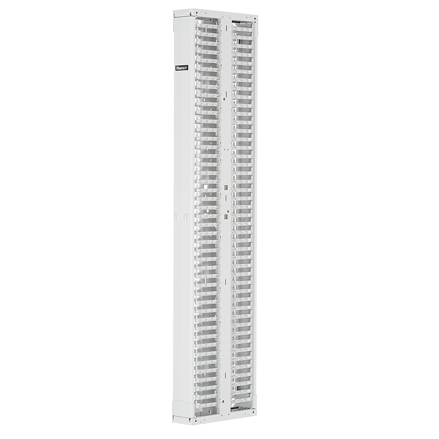 Organizador Vertical Panduit Fron/Traser 6" Blanco Con Tapas Panduit