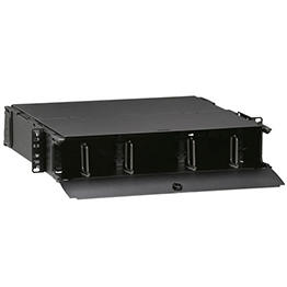 [5R2UM-F06] Bandeja Fibra 2Ru Rack Fija P/6 Acoples Leviton