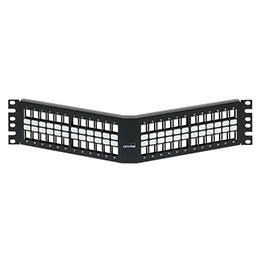 Herraje Patch Panel 48 Espacios Leviton 2Ru Angulado