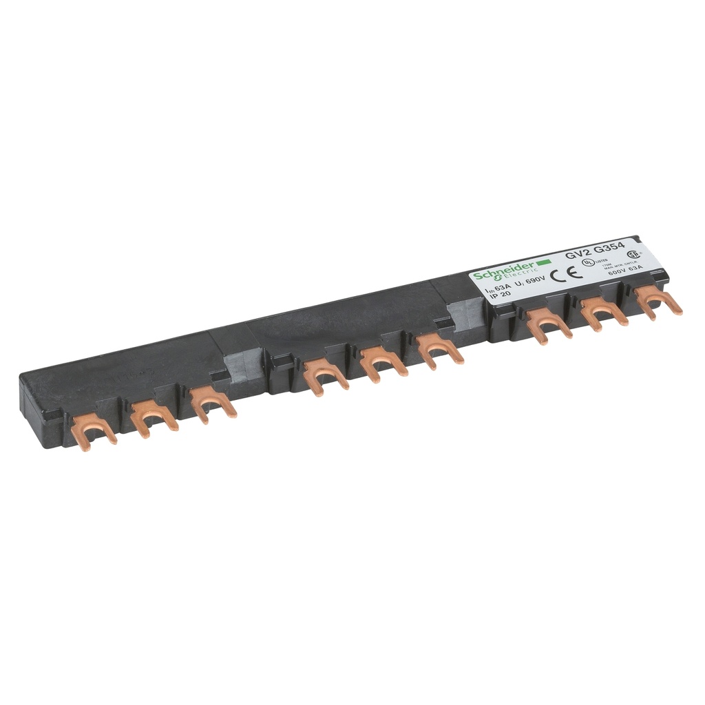Barraje 3 Salidas P/Guardamotor Gv2Me-P Paso 54Mm Schneider