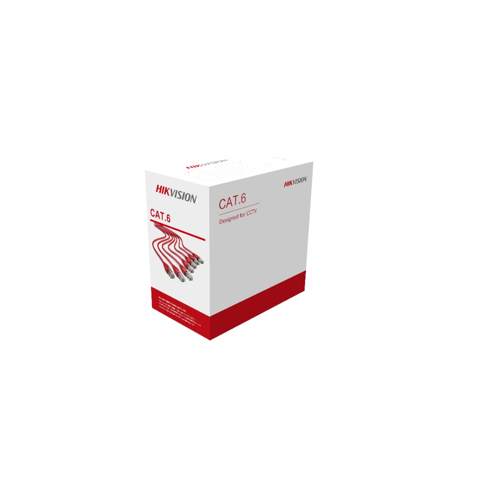 [DS-1LN6U-G] Cable Utp Categorioa 6 Gris Uso Red Datos/Cctv Cm 24Awg Ul Hikvision Cajax305Mts 307400144