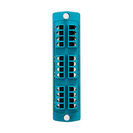 [5F100-4QL] Acople Fibra Lc Multimodo Om3/Om4 Placa 12 Duplex Leviton