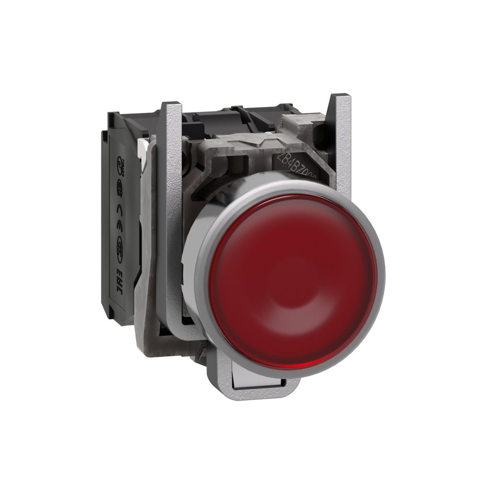 [XB4BW34G5] Botón Pulsador Luminoso Metálico Led Rojo 120Vac 22Mm Schneider