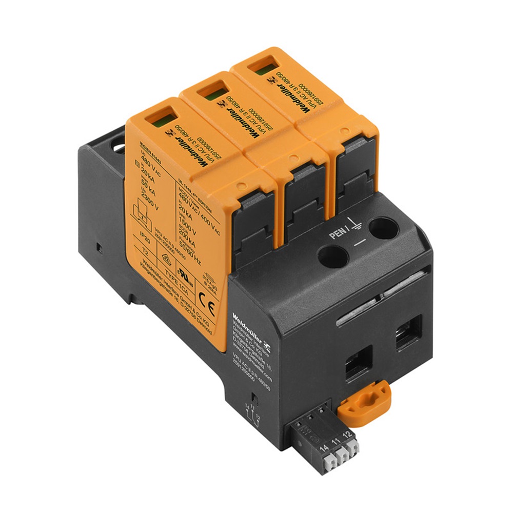 Supresor Picos 50Ka 480Vac Tipo/3 2 3P Estado Optico Weidmuller _2591250000