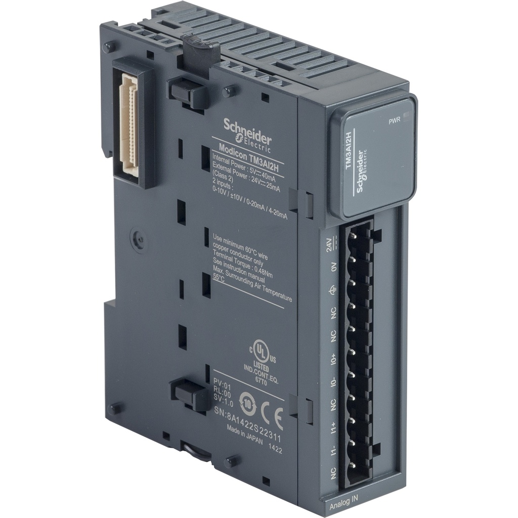 Modulo De Entradas Analogas Modicon Tm3 Tornillos 24Vdc Schneider