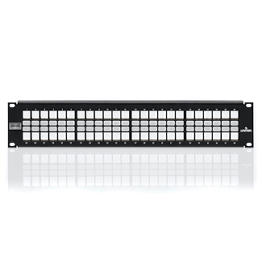Herraje Patch Panel Blindado 48 Espacios 2Ru Leviton C/Barra Liberadora De Tension Leviton