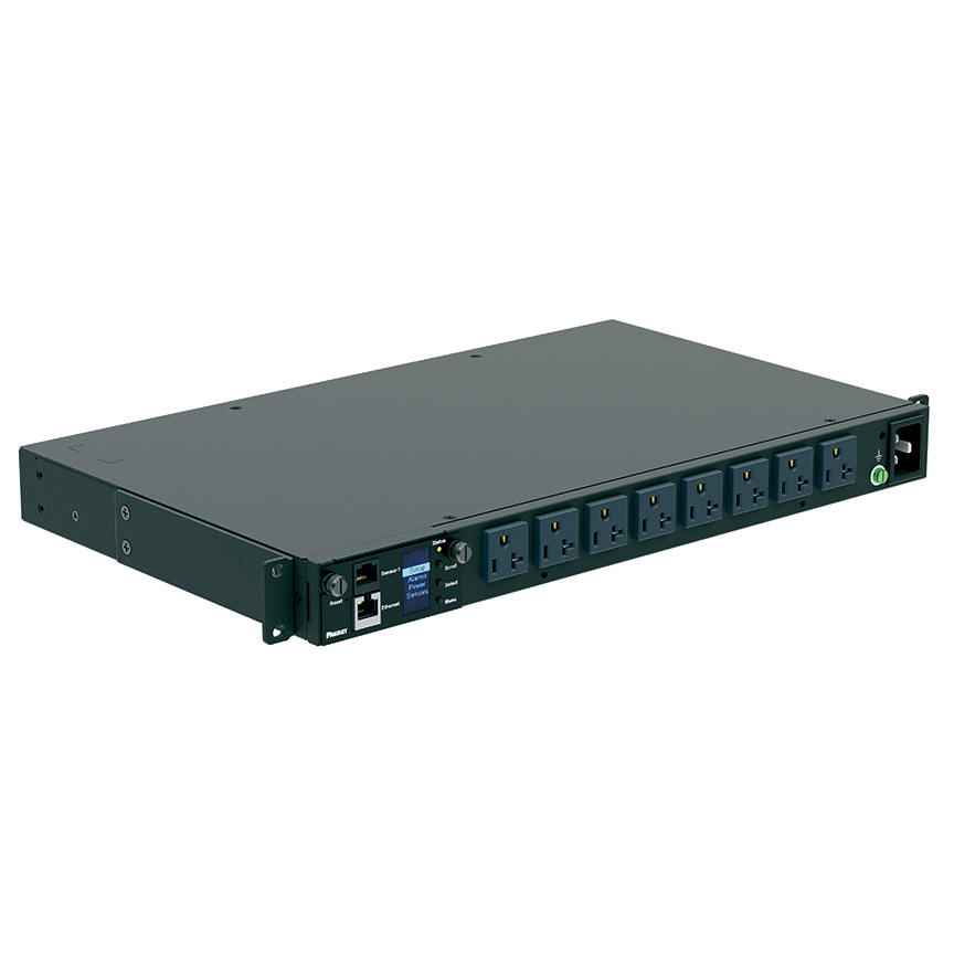 Pdu Monitoreable 20A 120V Horizontal 8 Salidas 520R Plug 520P Panduit