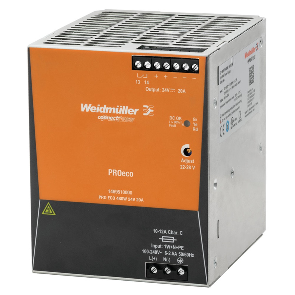 Fuente De Alimentacion Conmutada 480W 10A Entrada Vac O Vdc Salida 48Vdc Weidmuller _1469610000
